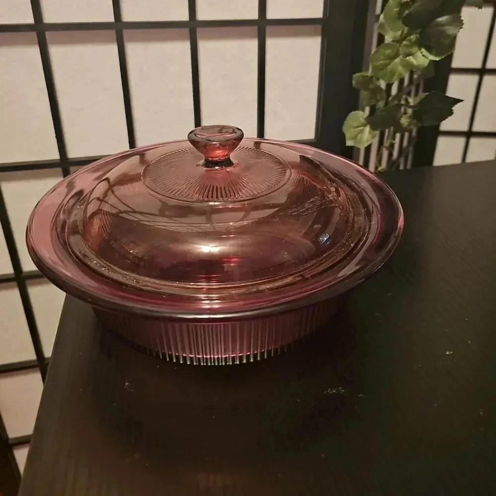 Vision corningware cranberry‎